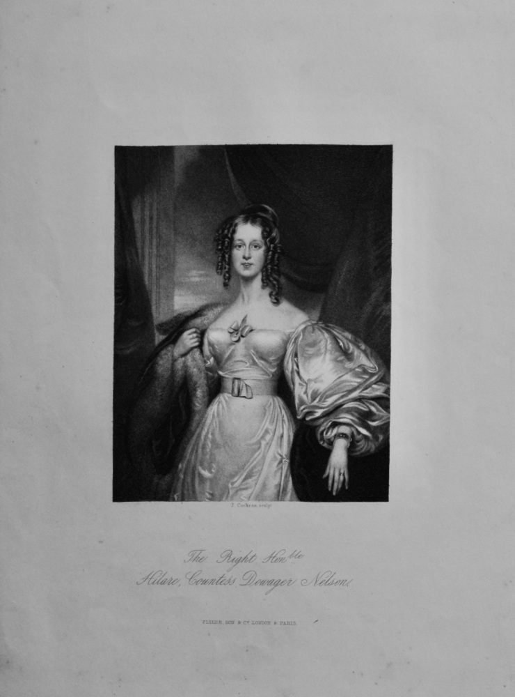 The Right Hon. Hilare, Countess Dowager Nelson.  1850c.