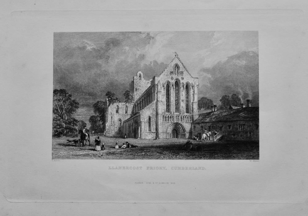 LLanercost Priory, Cumberland.  1850c.