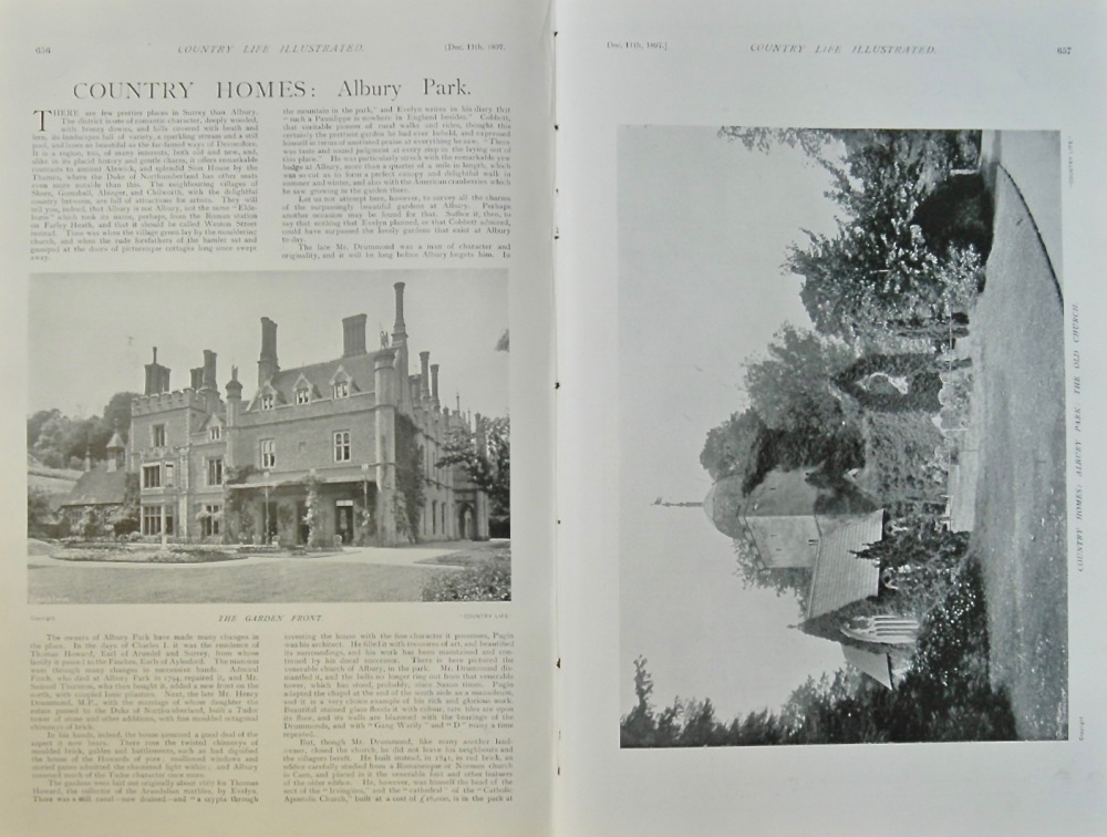 Original pages from Country Life 1897