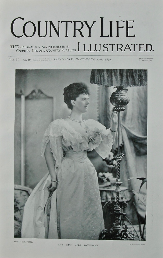 Hon. Mrs. Henniker. (Front Page) 1897.