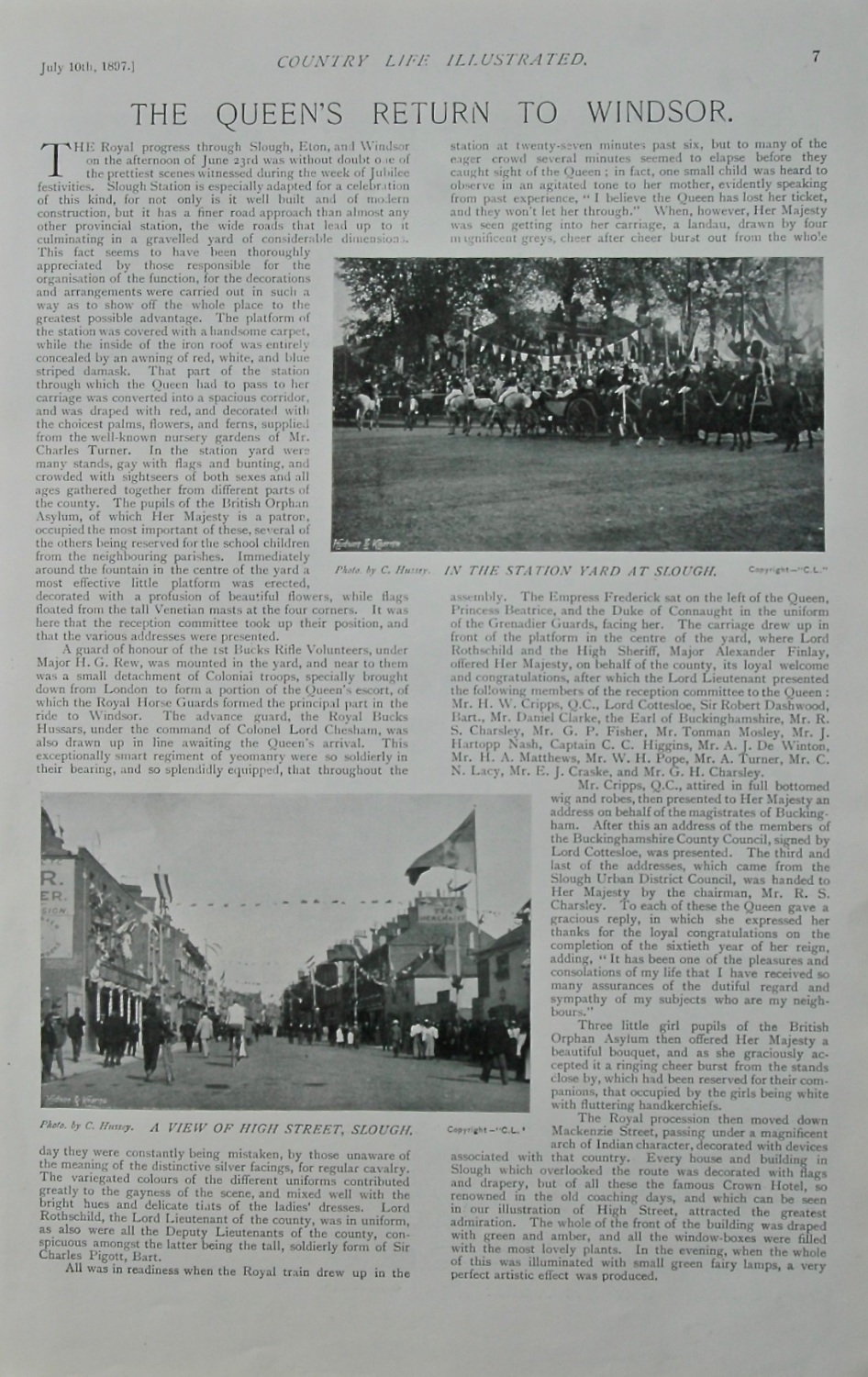 Original pages from Country Life, 1897