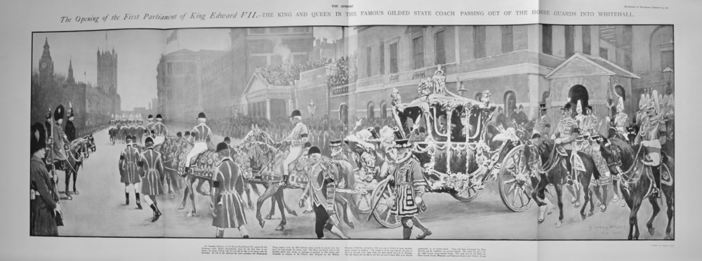 The Opening of the First Parliament of King Edward VII. 1901.