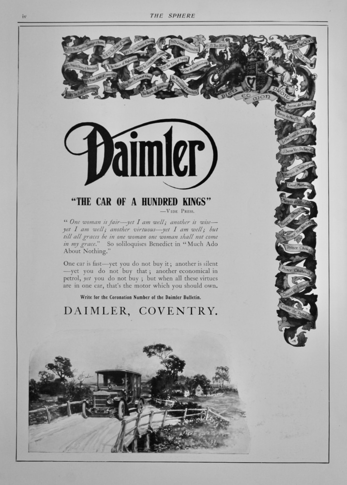 Daimler, Coventry. 1911.