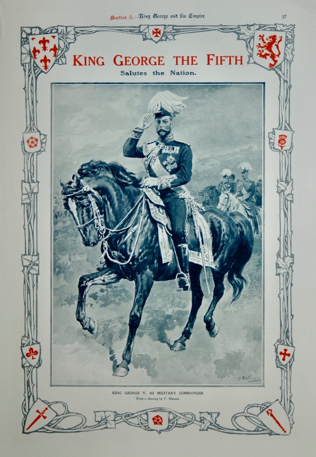 King George V.  As Military Commander.  