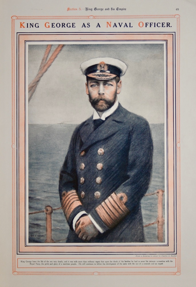 King George as a Naval Officer. 1911.