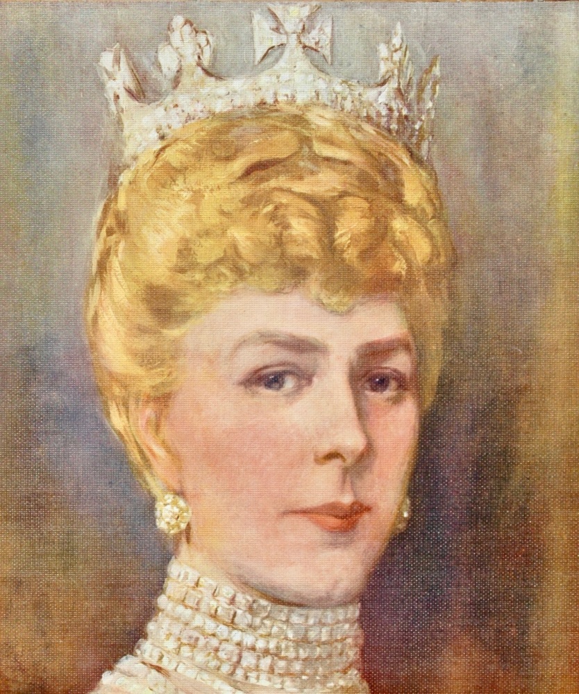 Her Majesty Queen Mary. (From a Painting by Christopher Clark, R.I.)  1911.
