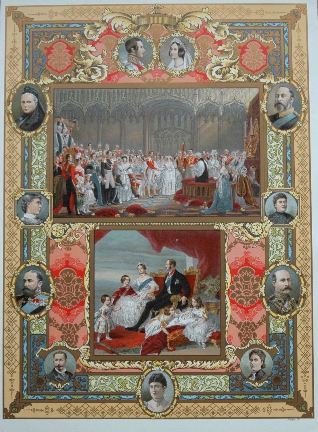 Marriage of the Queen (Victoria).  The Royal Family 1846. 