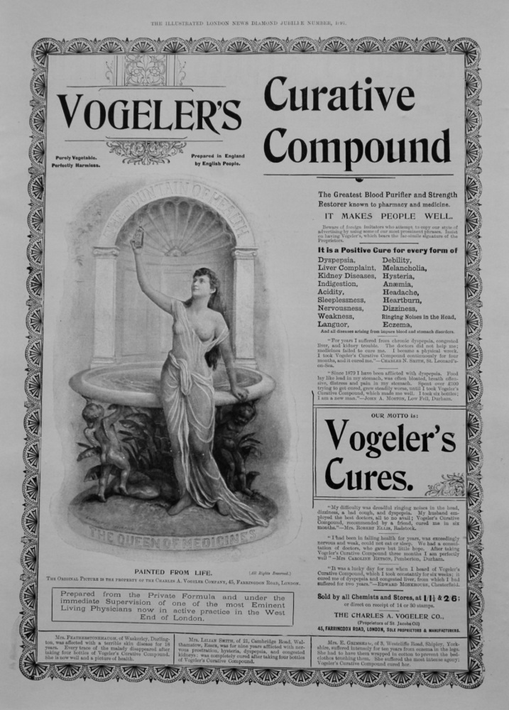 Vogeler's Curative Compound.  1897.