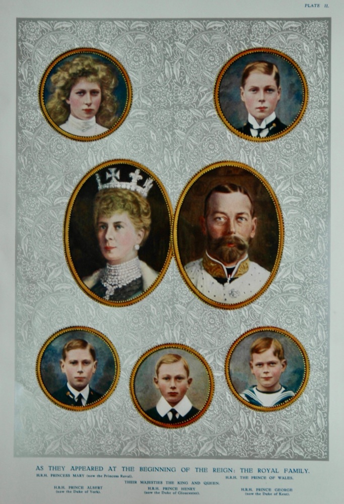 The Royal Family : As they appeared at the beginning of the Reign. 