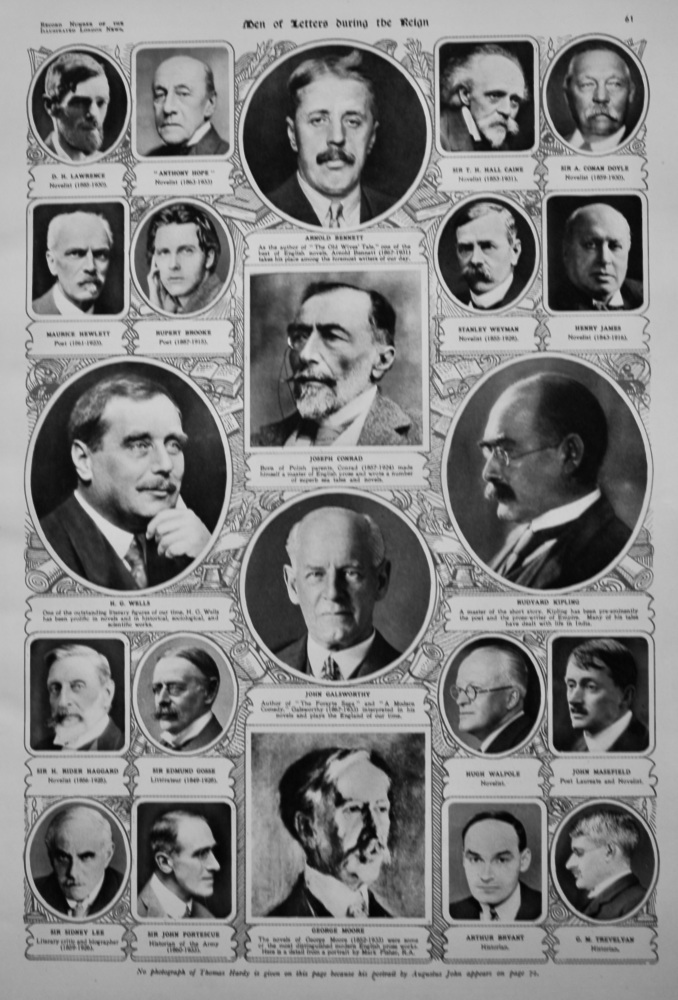 Men of Letters during the Reign of King George V.