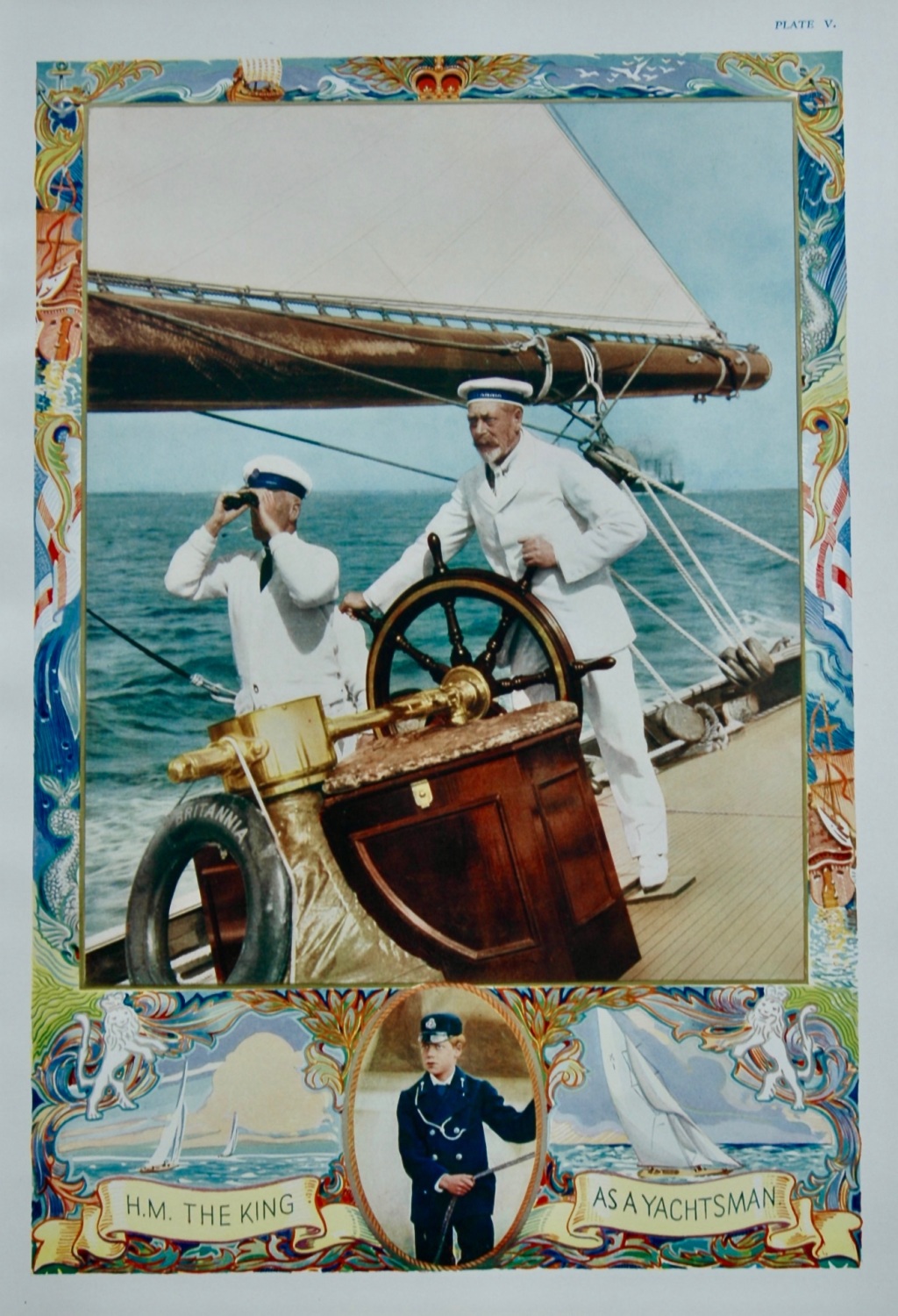 H.M. the King as a Yachtsman. 