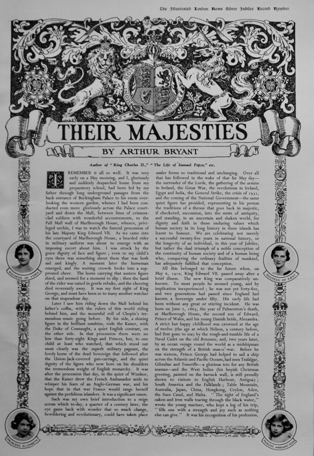 Their Majesties. (Written by Arthur Bryant). 