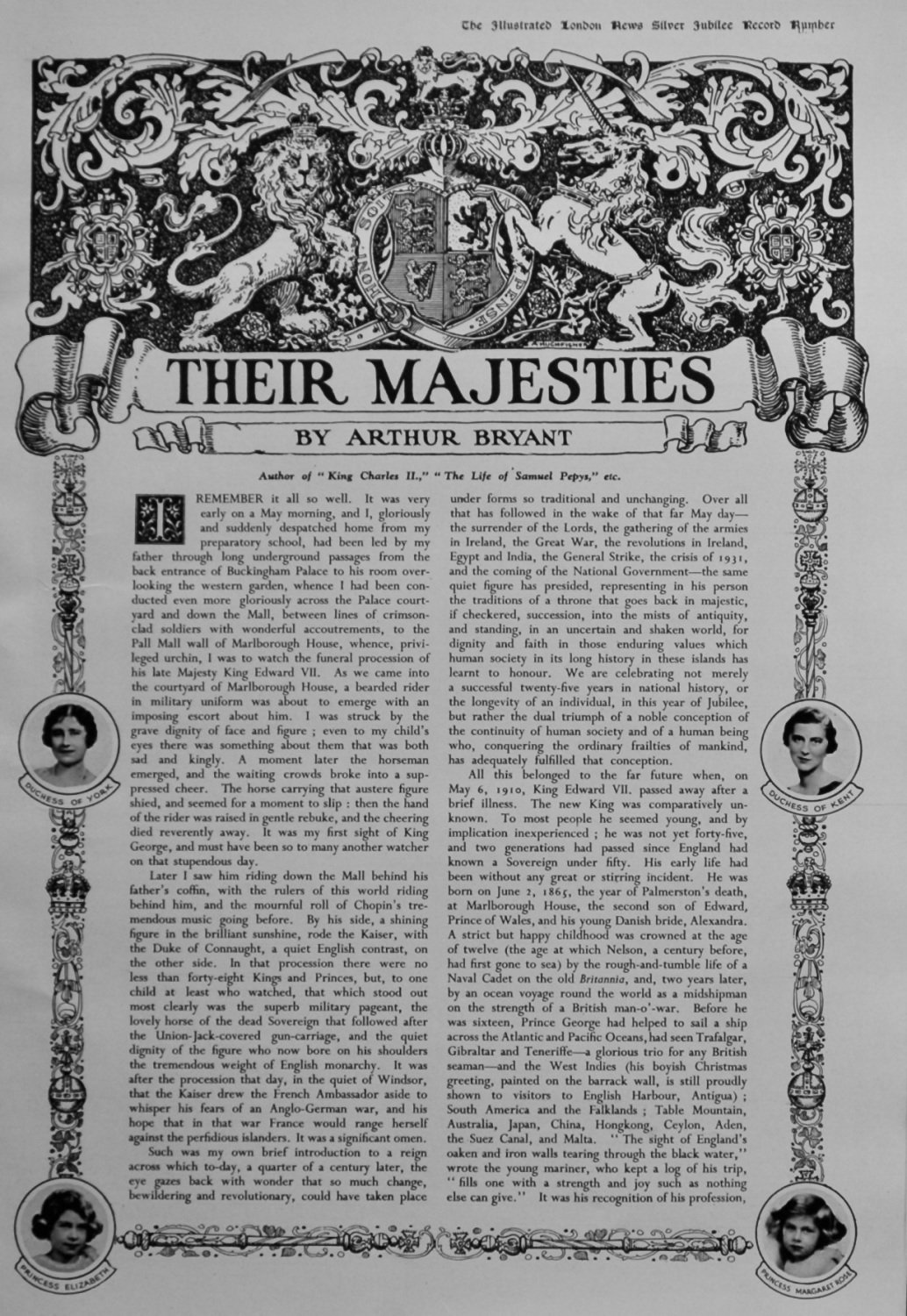 Their Majesties. (Written by Arthur Bryant). 