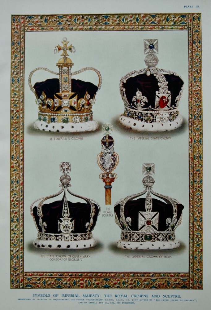 Symbols of Imperial Majesty : The Royal Crowns and Sceptre.