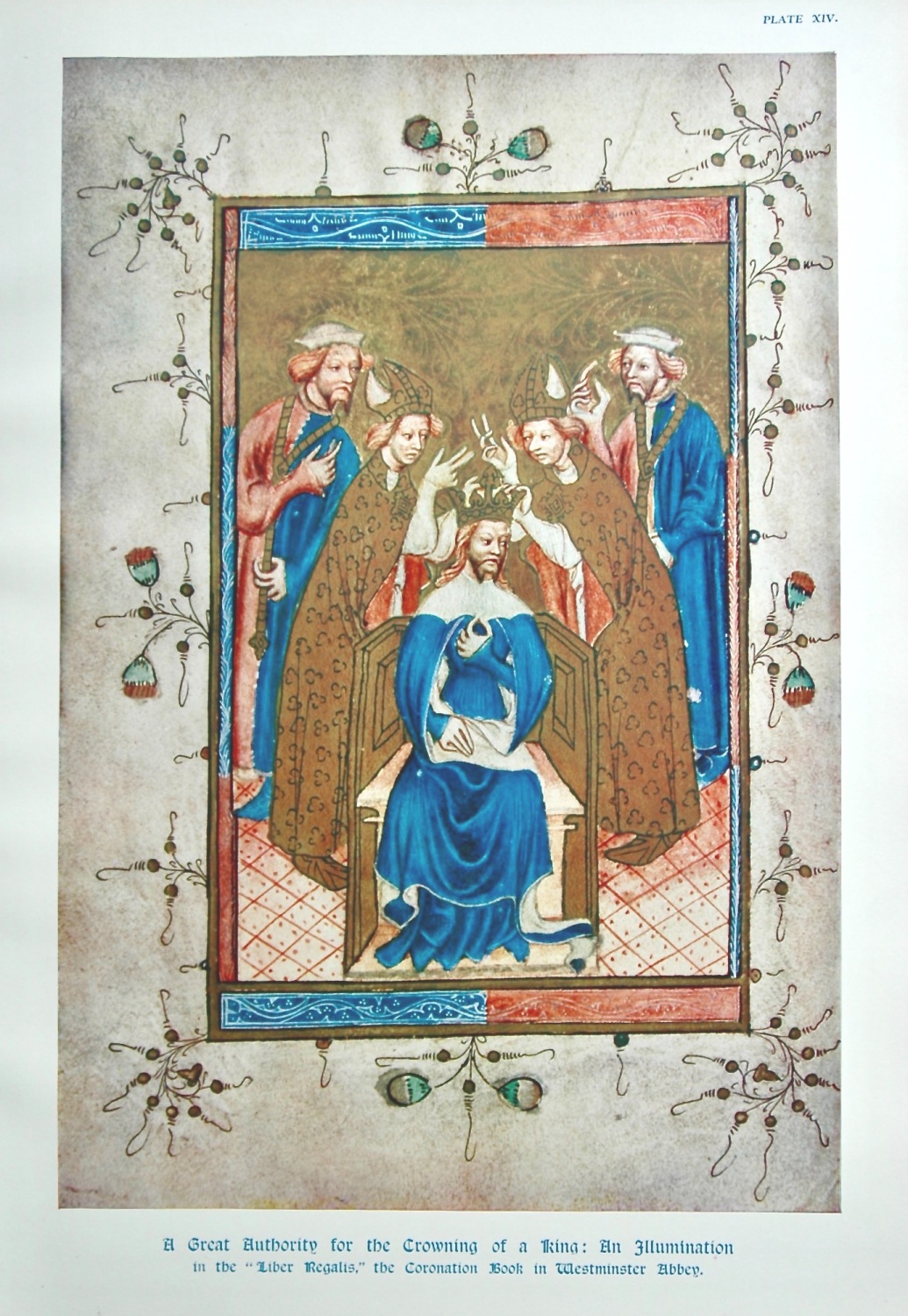 A Great Authority for the Crowning of a King : An Illumination in the 