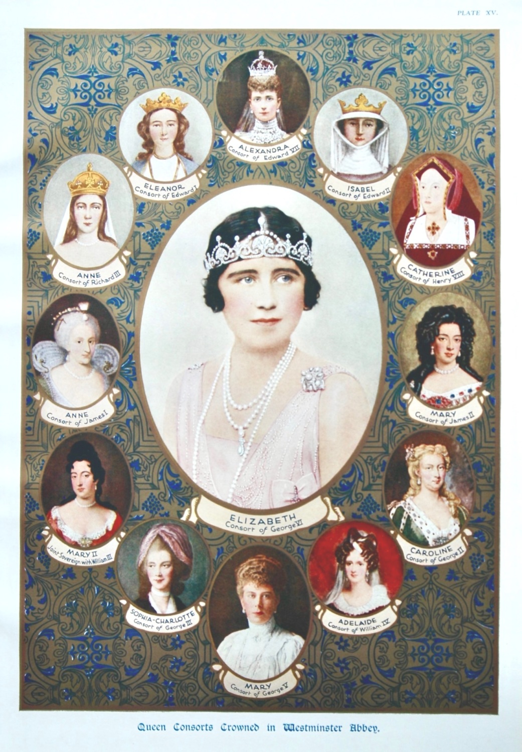 Queen Consorts Crowned in Westminster Abbey.  
