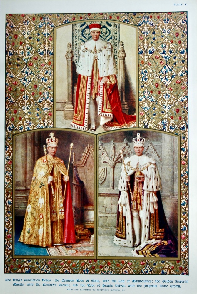 The KIng's Coronation Robes. 1937