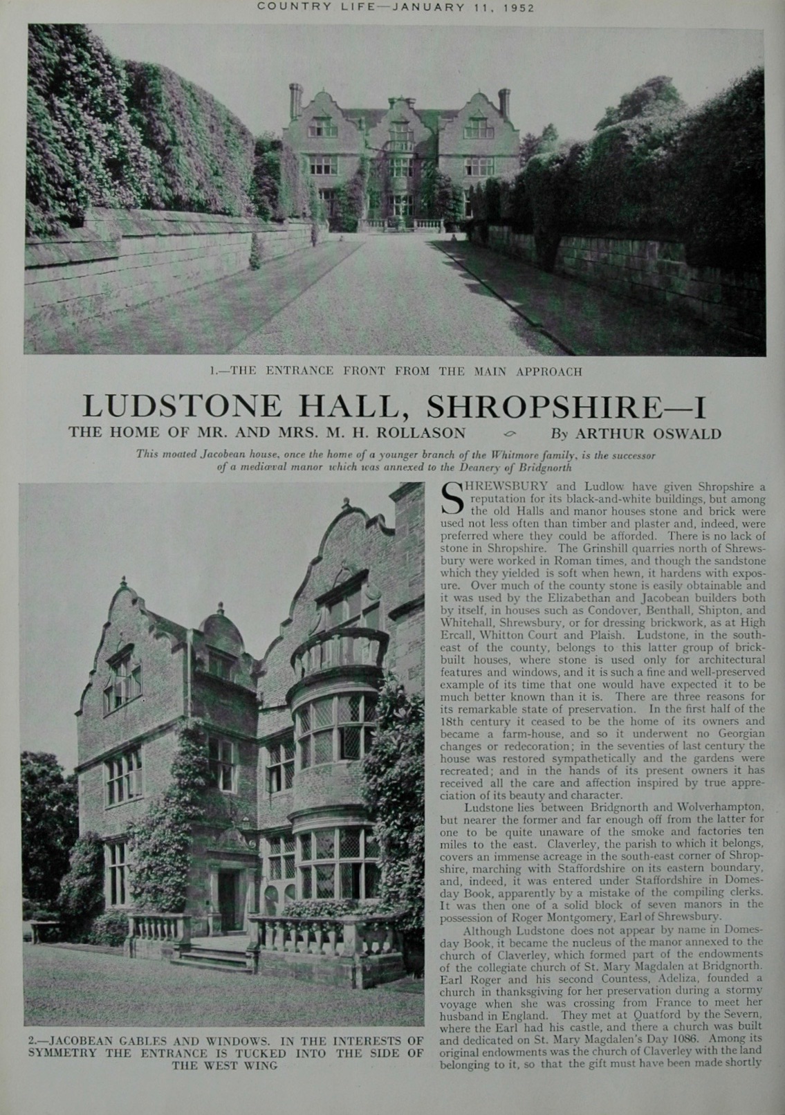 Country Life - Ludstone Hall, Shropshire