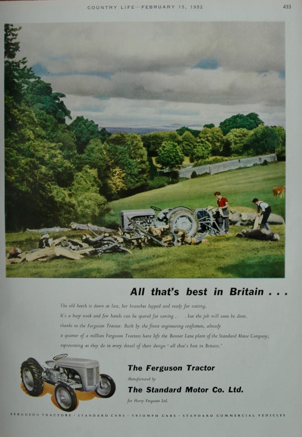 Advert for 'Ferguson Tractor'