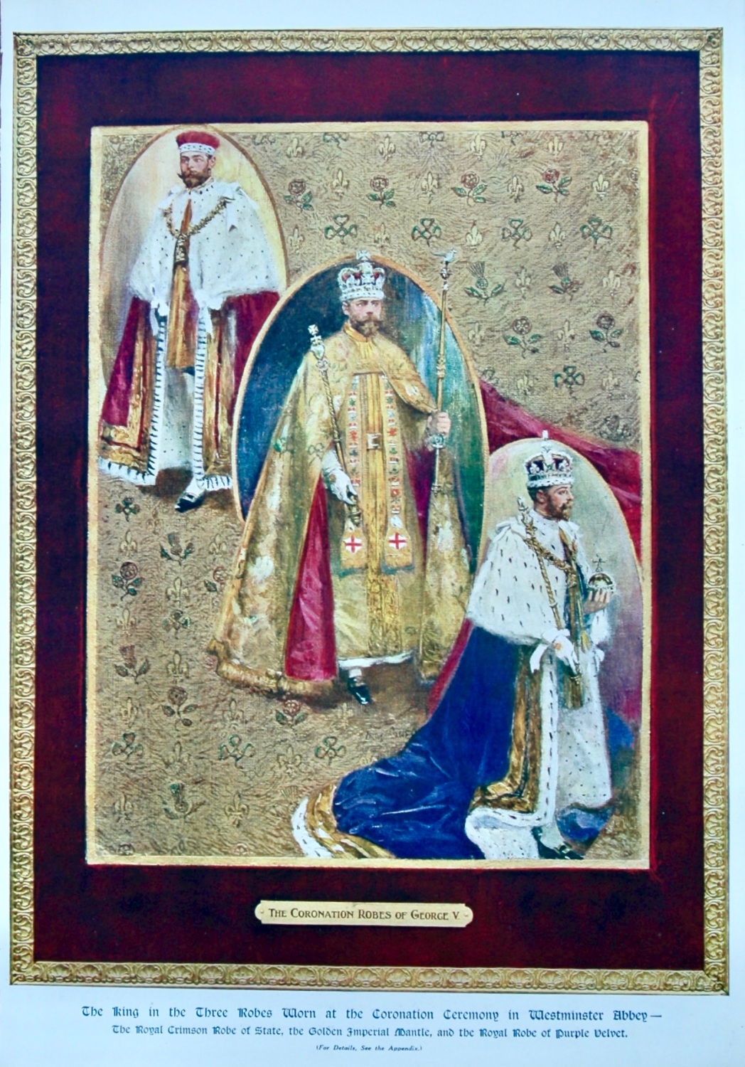 The Coronation Robes of George V.  1910.