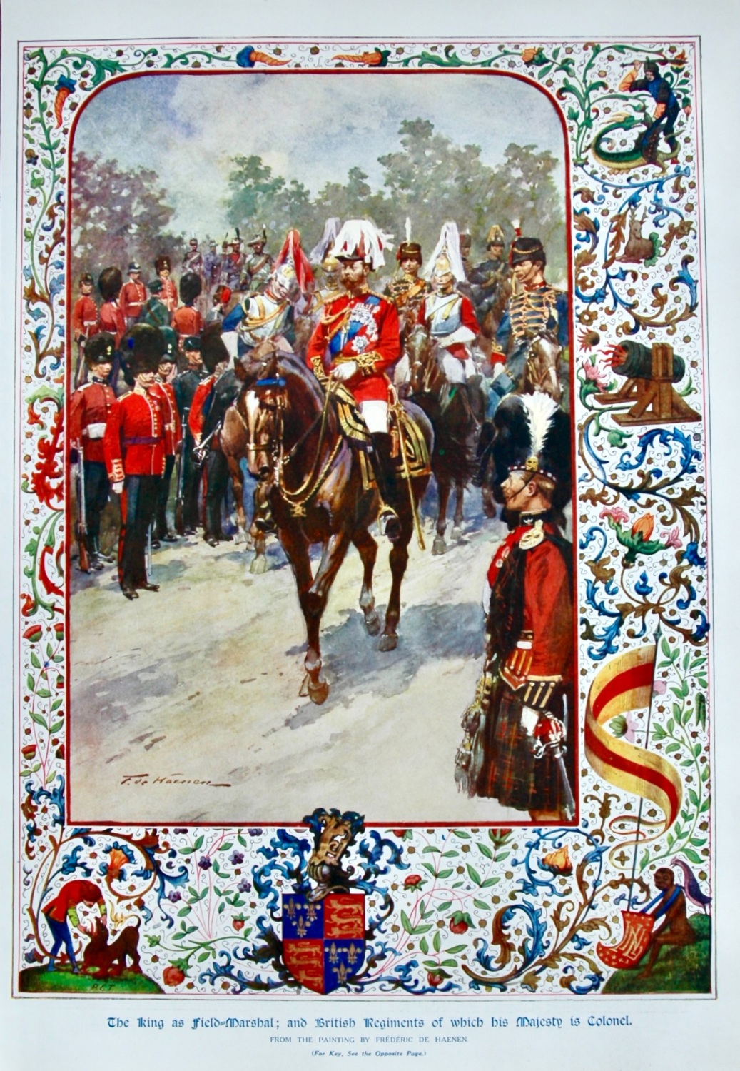 The King as Field-Marshal ; and British Regiments of which his Majesty is C