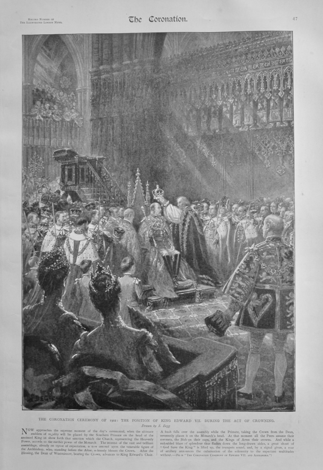The Coronation Ceremony of 1902 : The Position of King Edward VII. During t