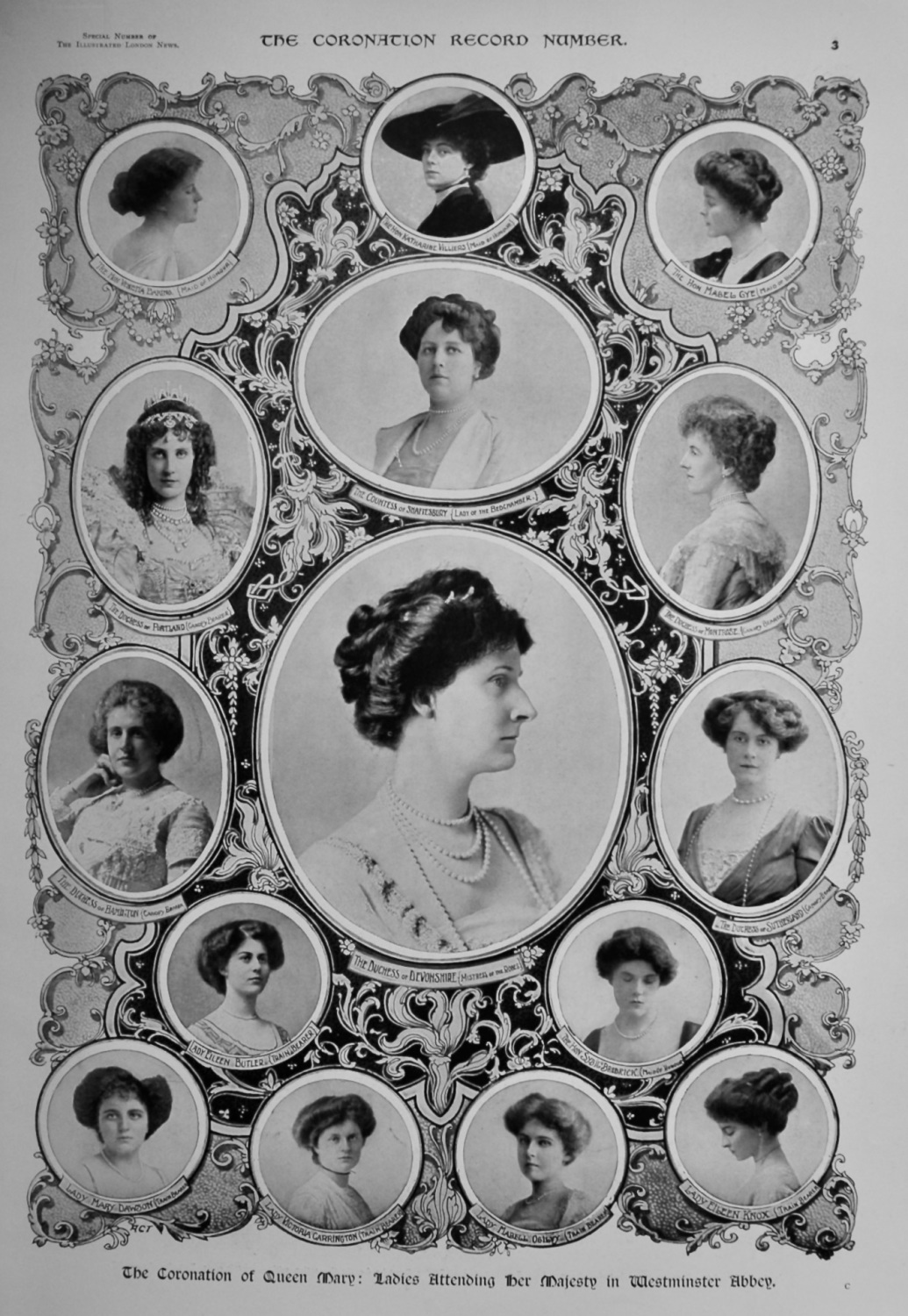 The Coronation of Queen Mary : Ladies Attending Her Majesty in Westminster 