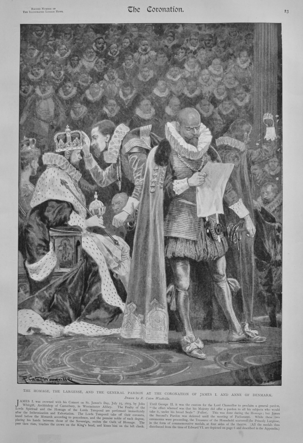 The Homage, the Largesse, and the General Pardon at the Coronation of James