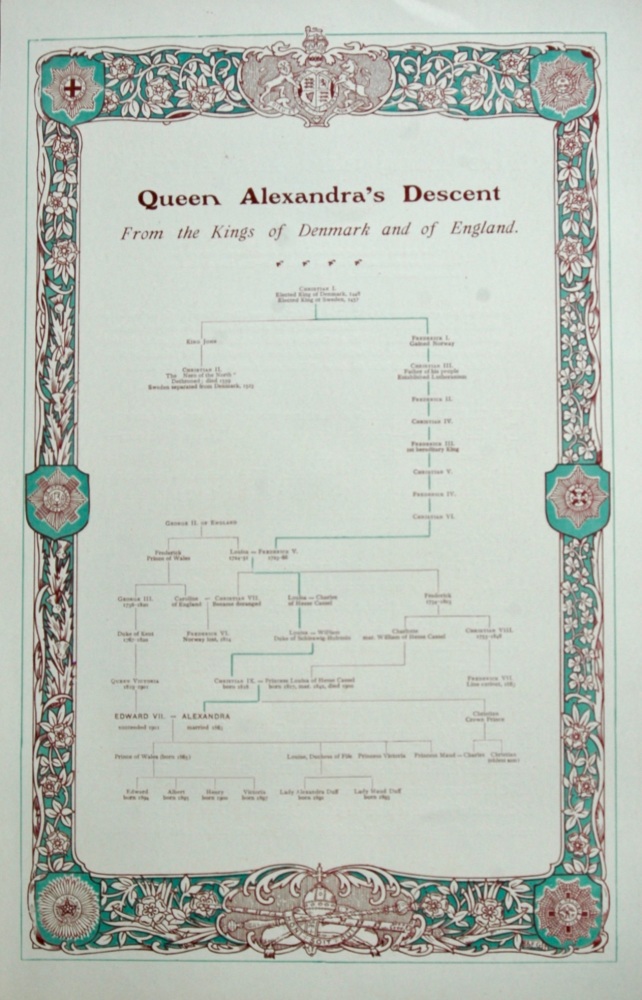 Queen Alexandra's Descent. 1902.