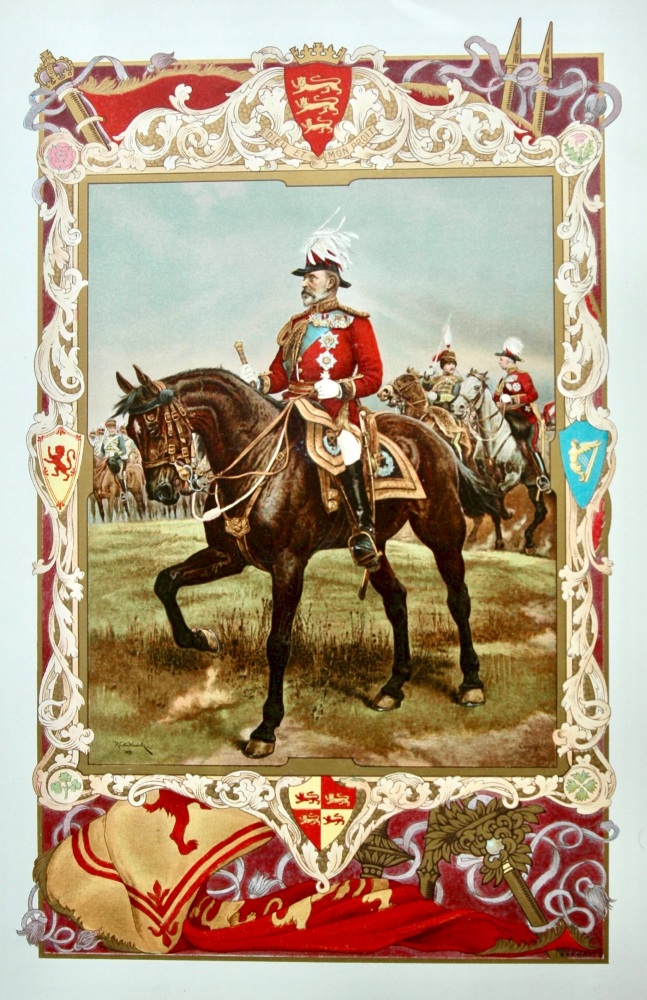 King Edward VII. in the Uniform of a Field-Marshall. 1902. (On Horseback)