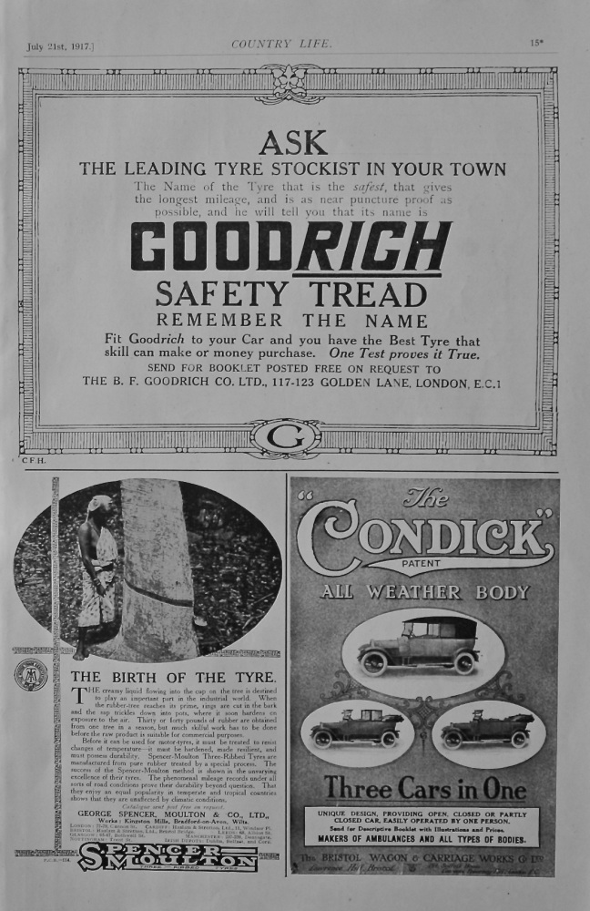 Goodrich Tyres advert and 2 others