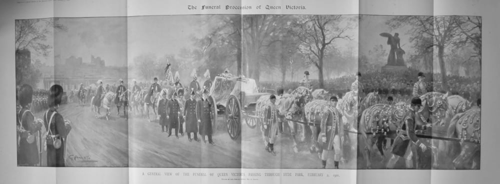 The Funeral Procession of Queen Victoria. 1901.