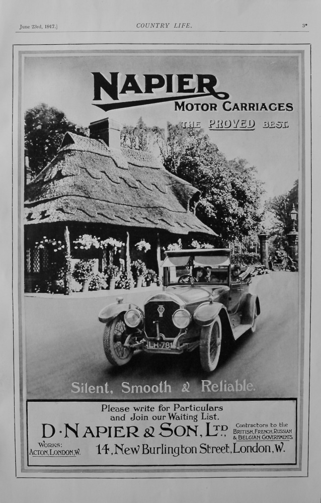Napier Car Advert