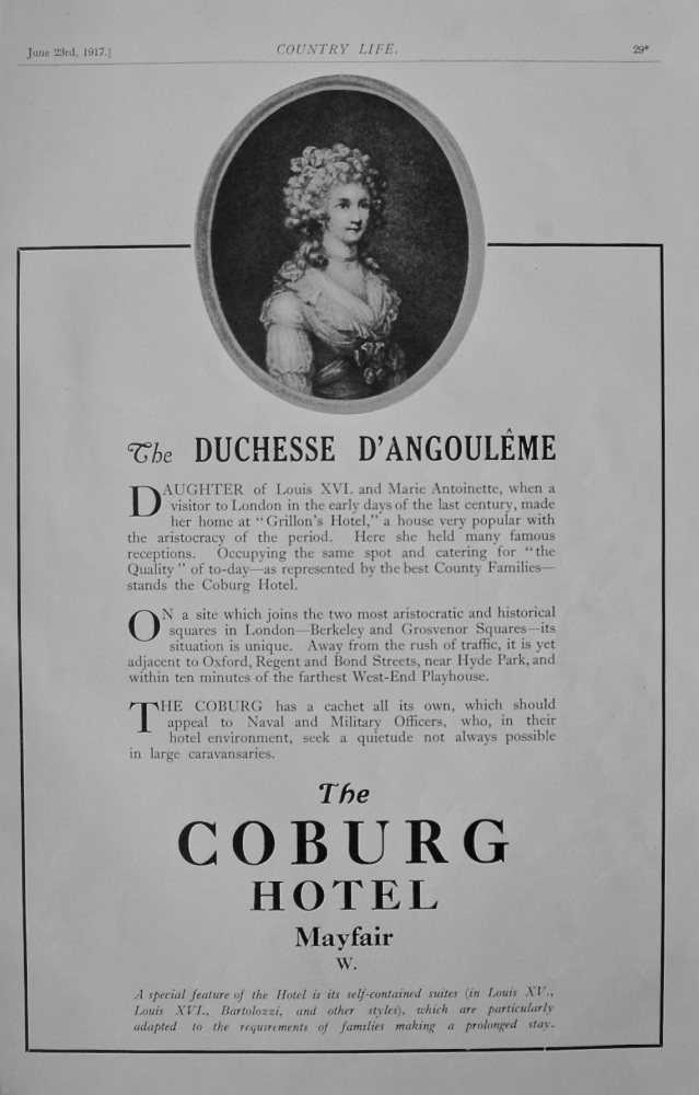 Coburg Hotel Advert