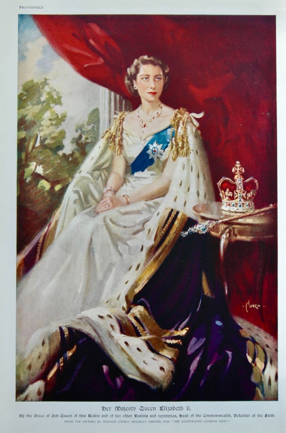 Her Majesty Queen Elizabeth II.  1953.
