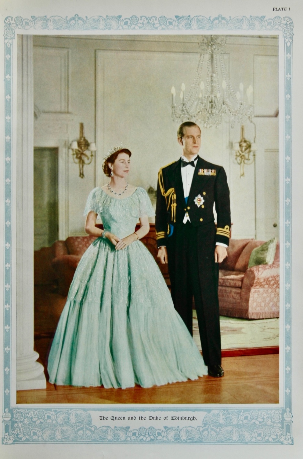 The Queen and the Duke of Edinburgh.  1953.