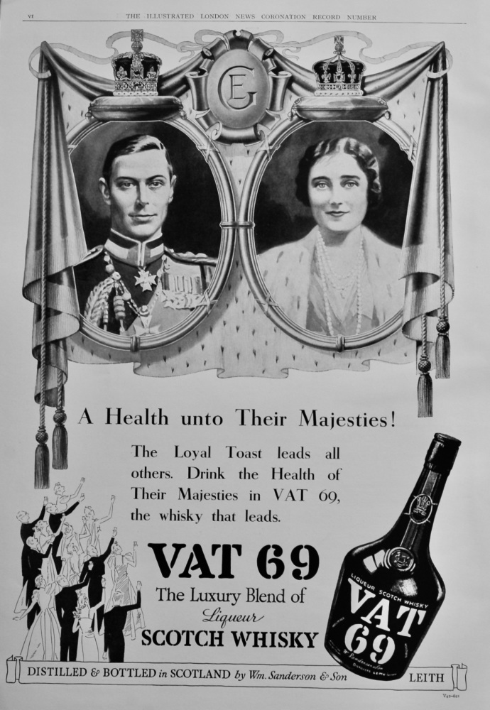 VAT 69. (Liqueur Scotch Whisky)  1937.