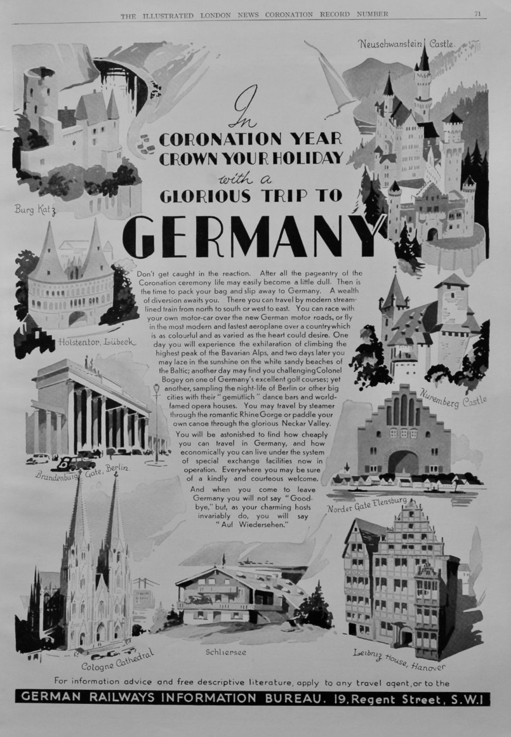 German Railways Information Bureau.  1937.