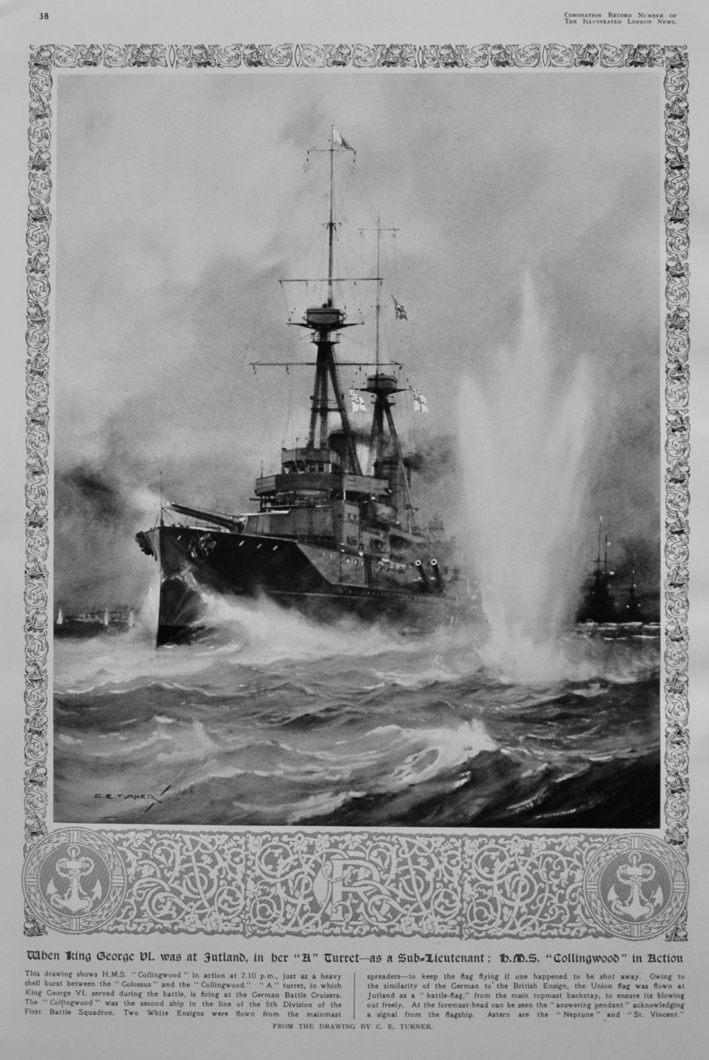 When King George VI. was at Jutland, in her 