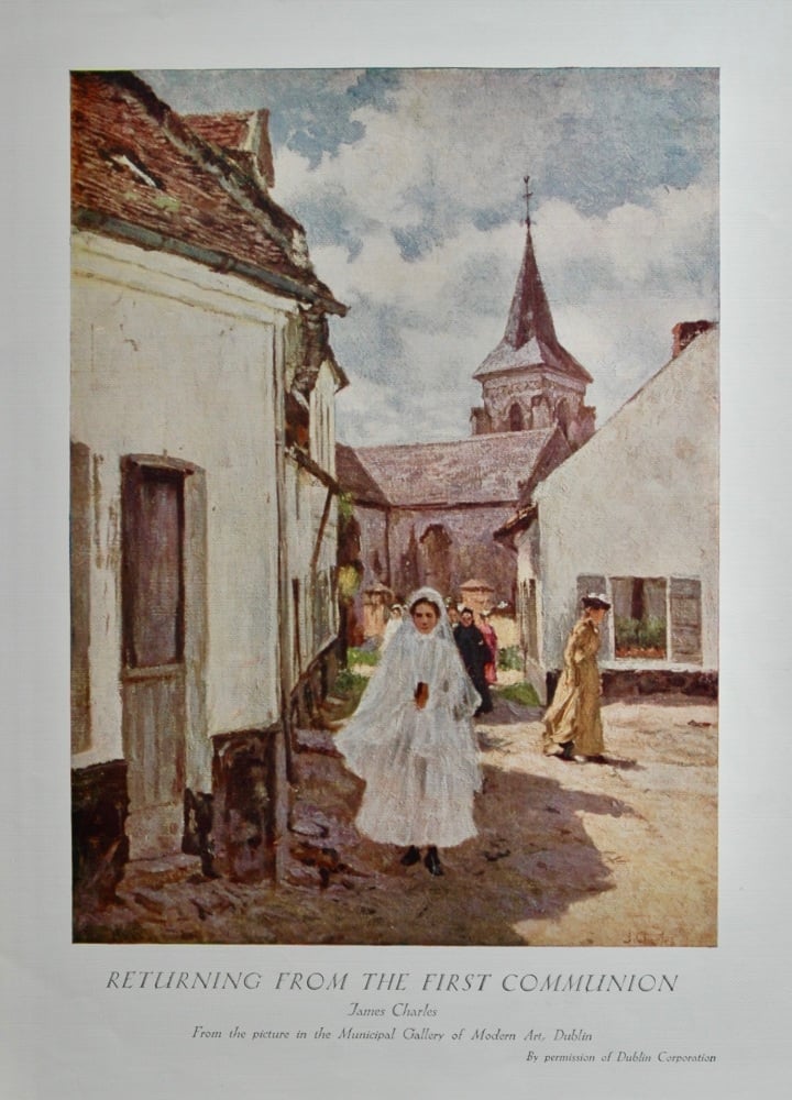 Returning from the First Communion.  By James Charles. 1930.