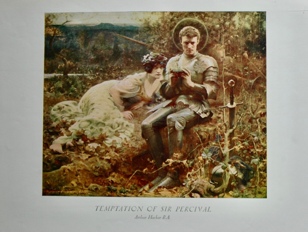 Temptation of Sir Percival. By Arthur Hacker R.A.  1930.