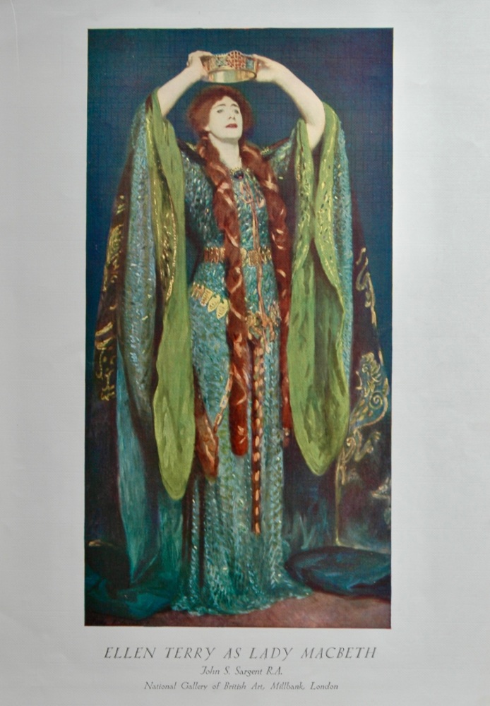 Ellen Terry as Lady Macbeth. By John Sergeant R.A.  1930.