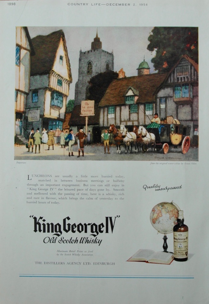 King George IV Whisky Colour Advert