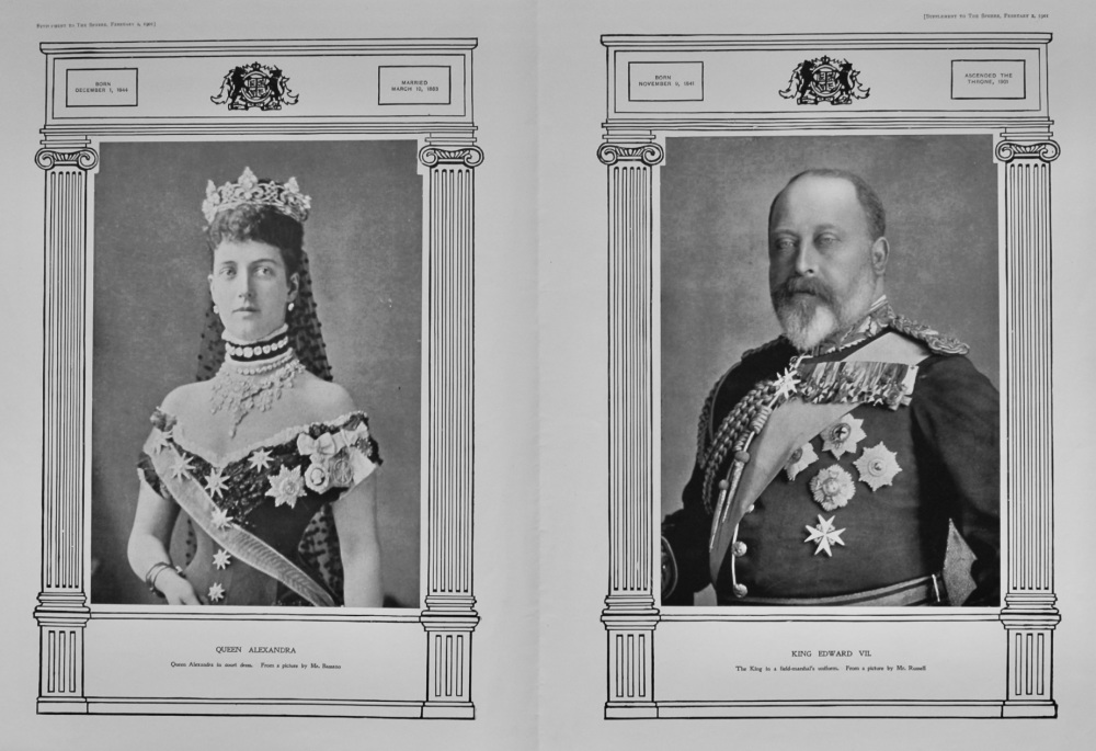 King Edward VII.  and  Queen Alexandra.  1901.
