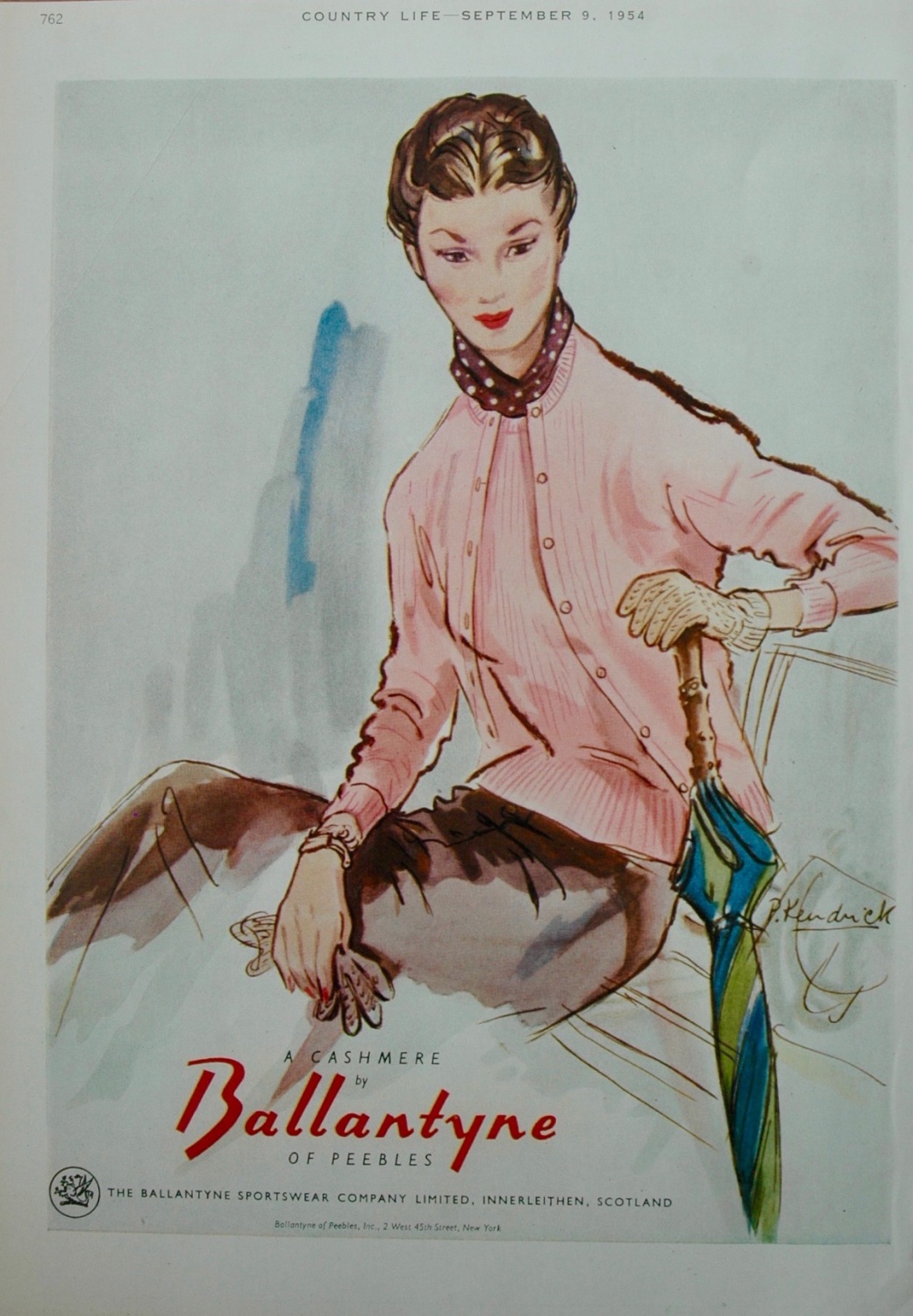 Ballantyne of Peebles colour advert