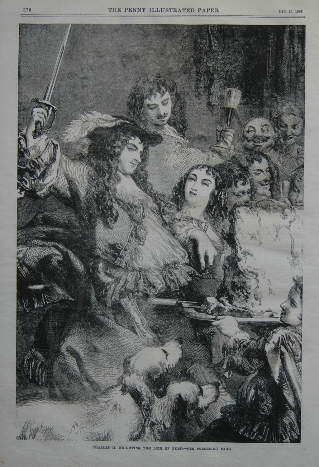 Charles II. Knighting the Loin of Beef. 1866.