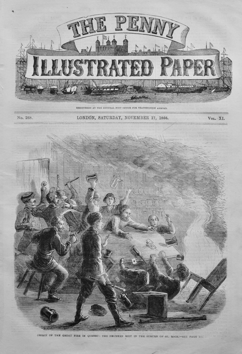 The Penny Illustrated Paper.  November 17th, 1866.