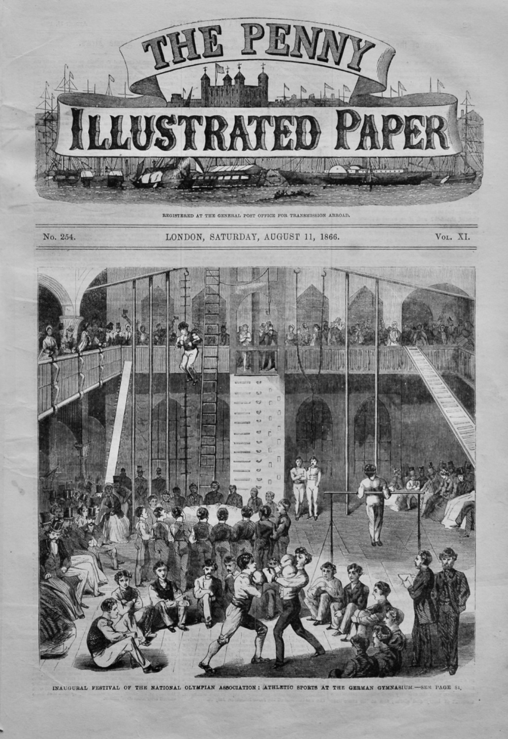 The Penny Illustrated Paper,  August 11th, 1866.