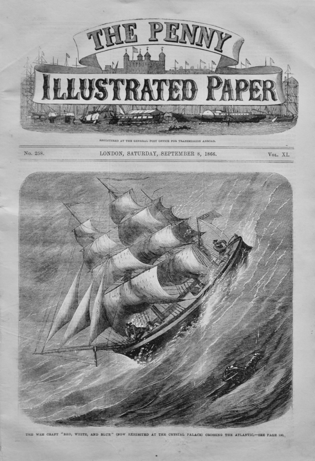 The Penny Illustrated Paper,  September 8th, 1866.