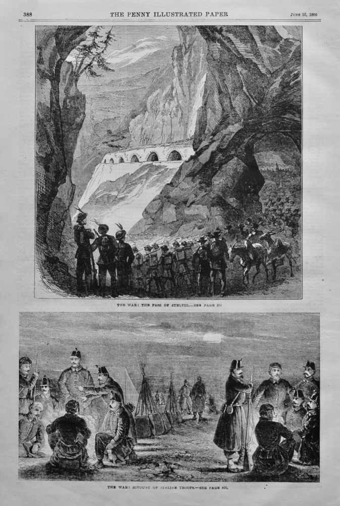 The War : The Pass of Stelvio.  1866.